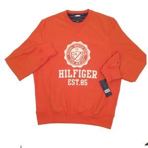 NEW Vintage Tommy Hilfiger Varsity Sweatshirt! Orange White Varsity Style Design